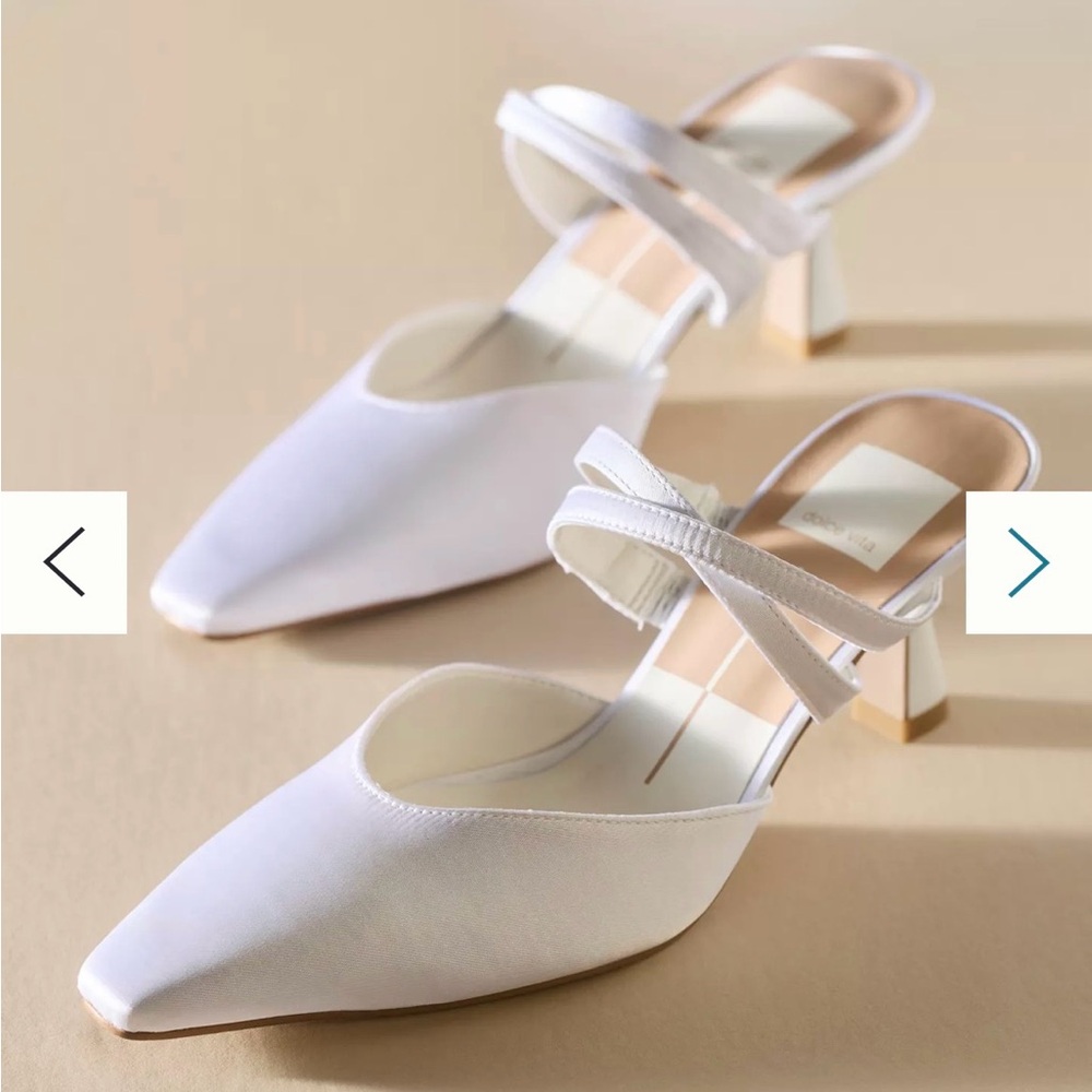 Dolce Vita Linore Pointed-Toe Satin Heels